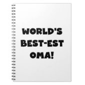 Beste Oma Black- of White-cadeautjes ter wereld Notitieboek (Voorkant)