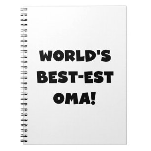 Beste Oma Black- of White-cadeautjes ter wereld Notitieboek
