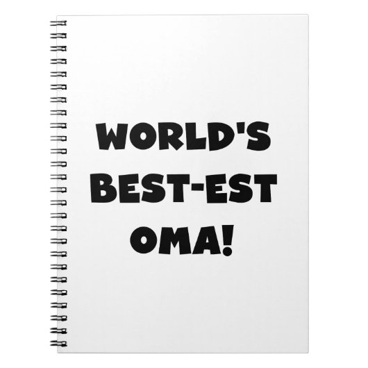 Beste Oma Black- of White-cadeautjes ter wereld Notitieboek (Voorkant)