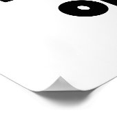 Beste Oma Black- of White-cadeautjes ter wereld Poster (Hoek)