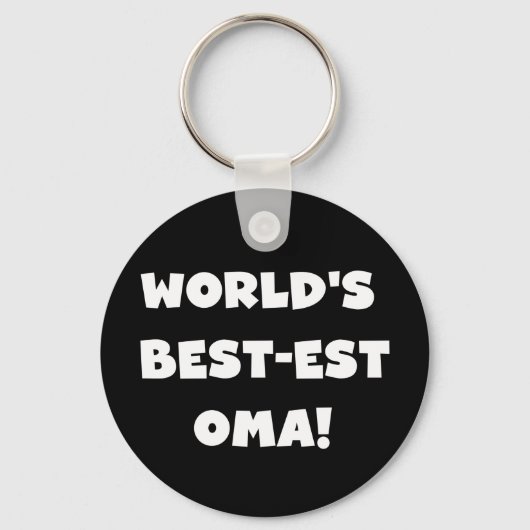 Beste Oma Black- of White-cadeautjes ter wereld Sleutelhanger (Voorkant)