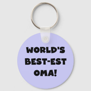 Beste Oma Black- of White-cadeautjes ter wereld Sleutelhanger