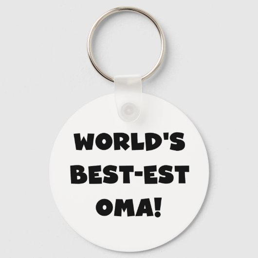 Beste Oma Black- of White-cadeautjes ter wereld Sleutelhanger (Voorkant)