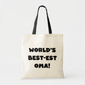 Beste Oma Black- of White-cadeautjes ter wereld Tote Bag (Voorkant)