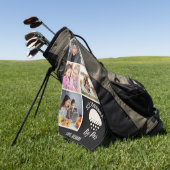 Beste Oma By Par Custom 5 Fotocollage Golfhanddoek (Groen)