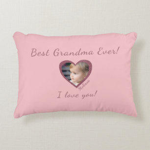 Beste oma Custom Grandkid Photo Template Accent Kussen