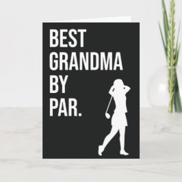 Beste oma door Par grappige golf kaart oma