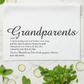 Beste Oma en Opa Definitie Script Theedoek (Gevouwen)