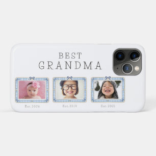 Beste oma Est aangepaste datum 3 foto Schattige pr Case-Mate iPhone Case