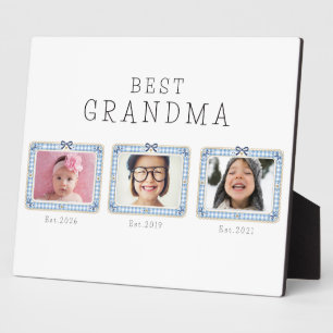 Beste oma Est aangepaste datum 3 foto Schattige pr Fotoplaat