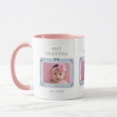 Beste oma Est aangepaste datum foto Schattig prepp Mok (Links)