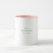 Beste oma est aangepaste datum minimalistisch eleg mok (Midden)