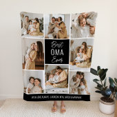 Beste OMA Ever Custom Fleece Blanket Deken