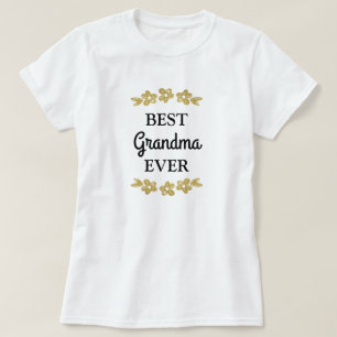 Beste oma Ever Gold Flowers T-shirt