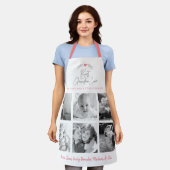 Beste oma Ever Kitchen Chef 6 Foto Collage Schort (Gedragen)