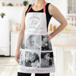 Beste oma Ever Kitchen Chef 6 Foto Collage Schort<br><div class="desc">"Beste oma ooit." Ze houdt elke minuut van haar kleinkinderen. Voeg extra glans toe aan haar culinaire avonturen wanneer ze dit elegante, verfijnde, eenvoudige en moderne schort draagt. Een stijlvolle, eenvoudige visuele weergave van zacht grijs handgeschreven script en bladhartlaurel, samen met zacht roos roze sans serif en scripttypografie bedekken een...</div>