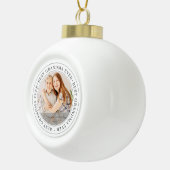 Beste oma Ever Moderne Klassieke foto Keramische Bal Ornament (Rechts)