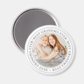 Beste oma Ever Moderne Klassieke foto Magneet (Voorkant / Achterkant)