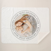 Beste oma Ever Moderne Klassieke foto Sherpa Deken (Voorkant (horizontaal))