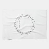 Beste oma Ever Moderne Klassieke foto Theedoek (Horizontaal)