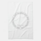 Beste oma Ever Moderne Klassieke foto Theedoek (Verticaal)