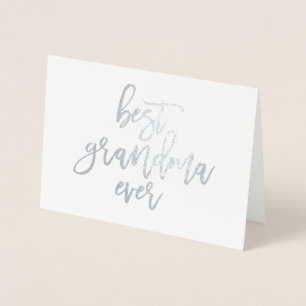 Beste oma Ever Real Foil-kaart Folie Kaarten