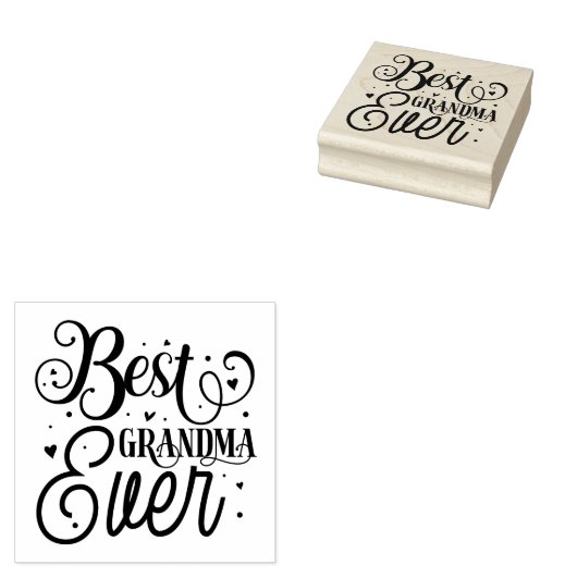 Beste oma Ever Rubberstempel (Gestempeld)