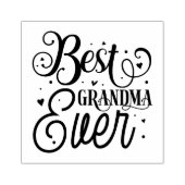 Beste oma Ever Rubberstempel (Afrduk)