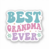 Beste oma Ever Sticker (Voorkant)