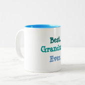 Beste oma Ever Tweekleurige Koffiemok (Voorkant links)