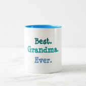 Beste oma Ever Tweekleurige Koffiemok (Center)
