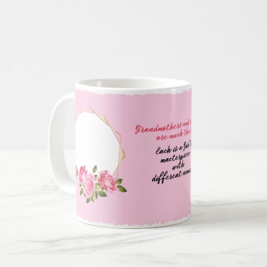 Beste oma foto Mok (Voorkant links)