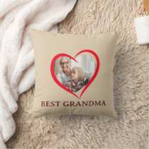 Beste oma gepersonaliseerde throw kussen cadeau