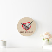 Beste oma gepersonaliseerde wandklok cadeau (Huis)