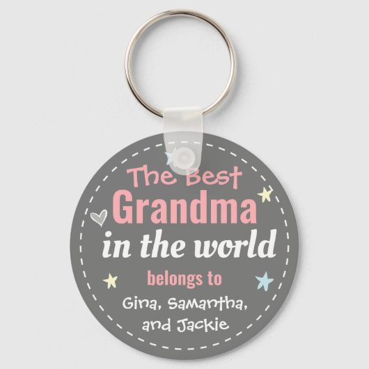Beste oma in de Sleutelhanger van de Naam van de D (Voorkant)
