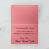 Beste oma in de wereld gepersonaliseerd kaart (Binnen)