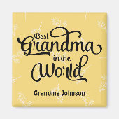 Beste oma in de wereld magneet (Voorkant)