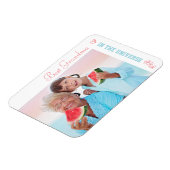 Beste Oma in het Universum - Koraal & Blauw Foto Magneet (Linkerzijde)