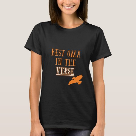 Beste Oma in het Vers T-shirt (Voorkant)
