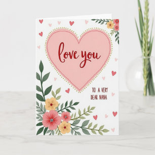 Beste oma liefdeshart kunstkaart kaart