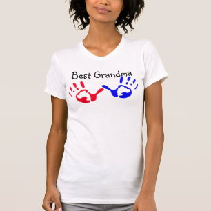 Beste Oma met Handprints T-Shirt