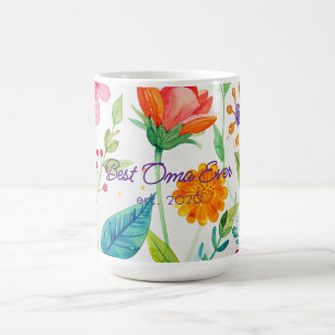 Beste Oma Moederdag Helder Bloemstuk Koffiemok