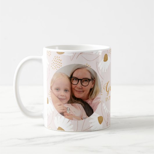 Beste Oma Mok, Daisy Floral Oma Gift Koffiemok (Links)