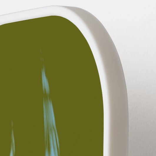 Beste Oma, Monogramed, Lichte Olijf, Pickleball Paddle (Links Detail)