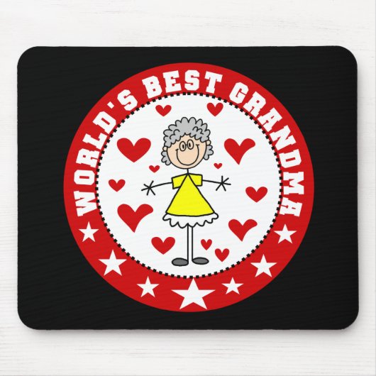Beste oma Mousepad ter wereld Muismat (Voorkant)