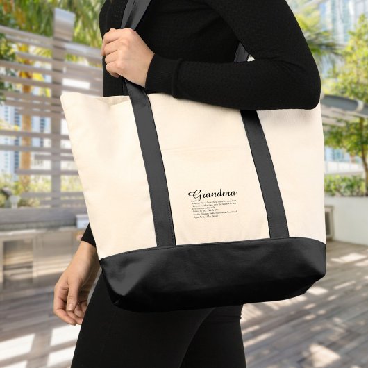 Beste Oma Oever, Oma Definitie Script Tote Bag