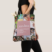 Beste oma oma definitie 12 foto collage tote bag (Dichtbij)