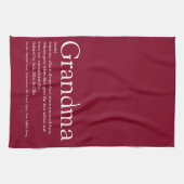 Beste Oma Oma Definitie Bourgondiër Theedoek (Horizontaal)