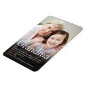 Beste oma, oma definitie foto magneet (Linkerzijde)