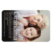 Beste oma, oma definitie foto magneet (Horizontaal)